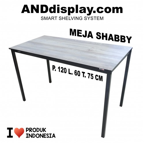 MEJA SHABBY 60 X 120 CM